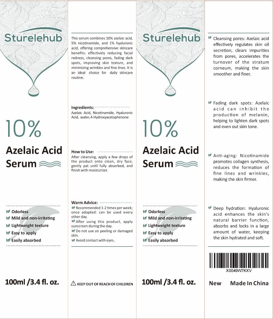 Azelaic Acid 10% Serum, 3.4 Fl. Oz. / 100Ml, Azelaic-Acid-Serum for Reducing Facial Redness and Face