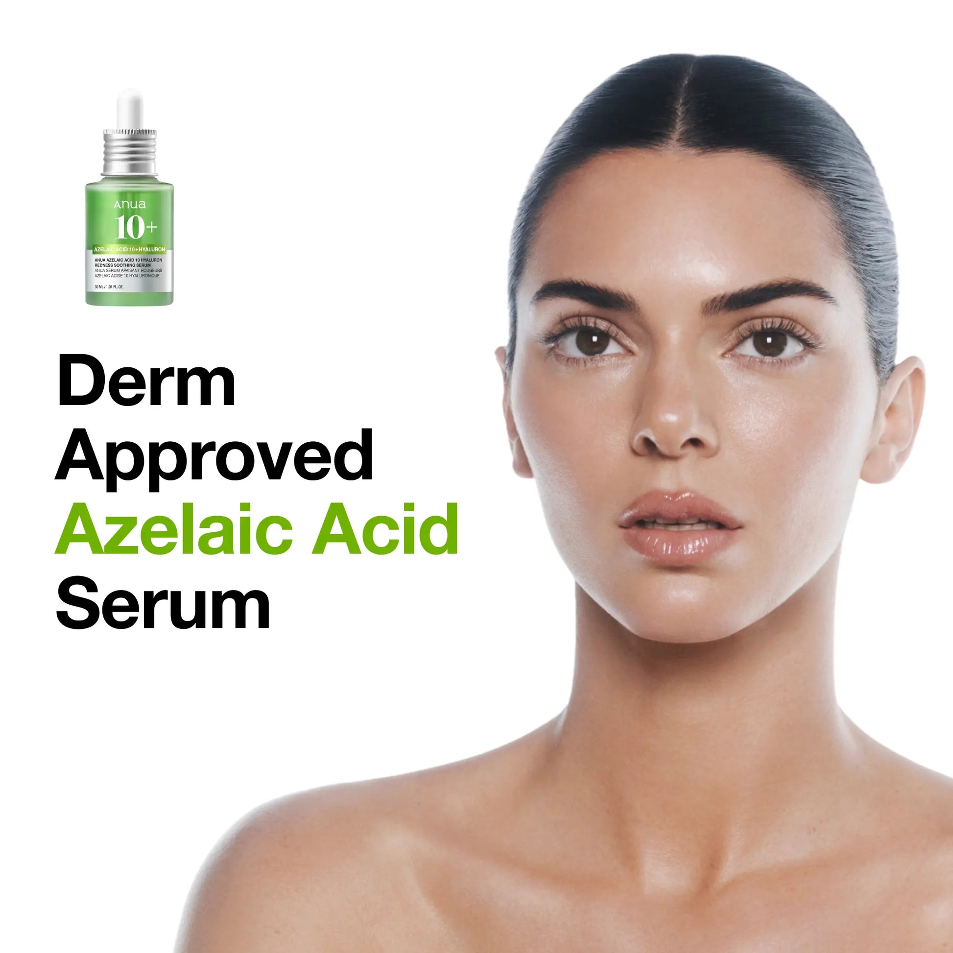 [Anua] Azelaic Acid 10 Hyaluron Redness Soothing Serum 1.01 Fl.Oz.(30Ml)｜Azelaicacid, Hyaluronic Acid, Non-Poreclogging, Korean Skincare, Soothing, Redness, Sensitive Skin, Acne-Prone