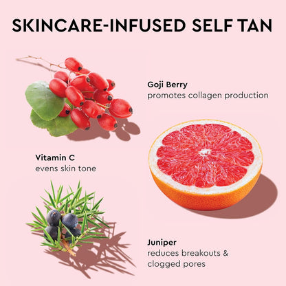Medium Self-Tan Drops, Face Tanning Drops, 1.01 Fl Oz | Buildable Self-Tanning Glow, Face Self Tanner to Mix with Moisturizer, Bronzing Drops, Streak-Free, Non-Comedogenic